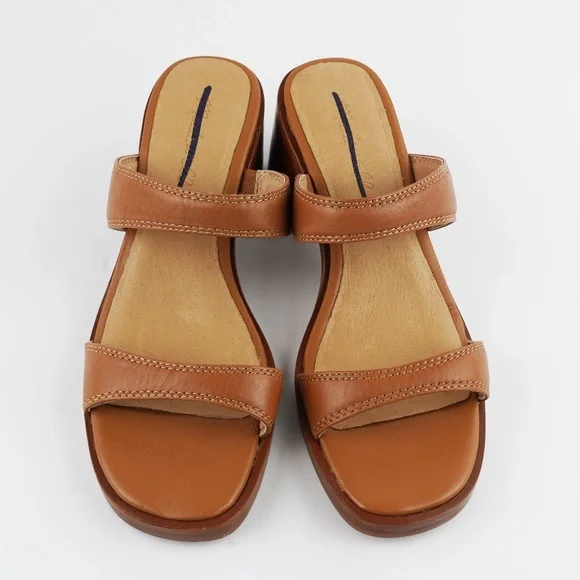 New MADEWELL The Saige Double-Strap Sandal in Leather in Desert Camel - Picture 5 of 8